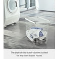 thumbnail image 2 of Yamazaki Home Wire Basket, White, Steel, 8.75 gallons, 33 liters, Supports 8.8 pounds, Water Resistant, No Assembly, 2 of 4