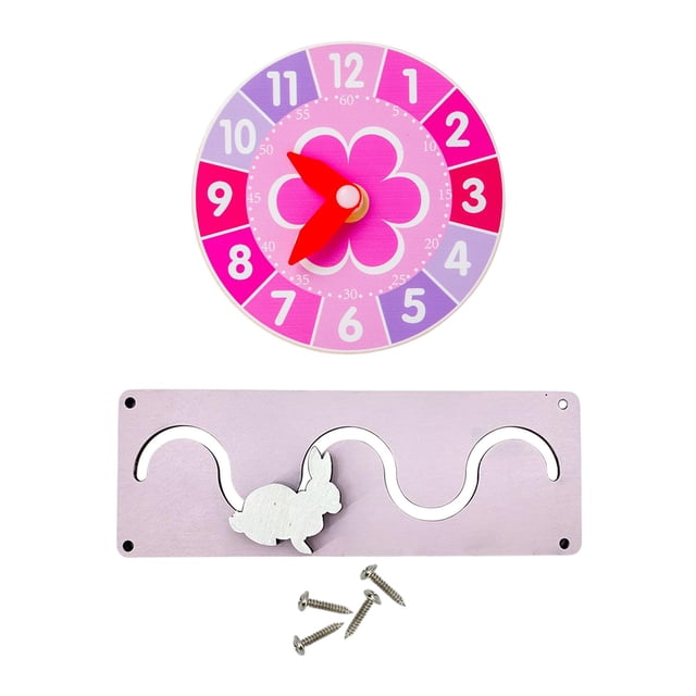 Busy Board Material,Wooden Developmental Toys Busy Board Material,Early Learning Toy Montessori Teaching Aids,Busy Board Puzzle DIY Accessory Mirror Clock,Multipurpose Sensory Board Preschool Zulema none