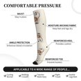 thumbnail image 2 of Sikiie Brown Cat Cartoon 1 Pairs Compression Socks for Men and Women 15-20 mmHg Running Support Socks, 2 of 7
