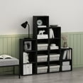 thumbnail image 2 of Furinno Pasir 4-Tier Open Shelf Bookcase, Blackwood, 2 of 6