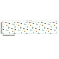 thumbnail image 3 of Ambesonne Summer Fabric by the Yard Upholstery, Ice Cream Sun Cosmos Motif, 10 Yards, Turquoise and Earth Yellow, 3 of 5