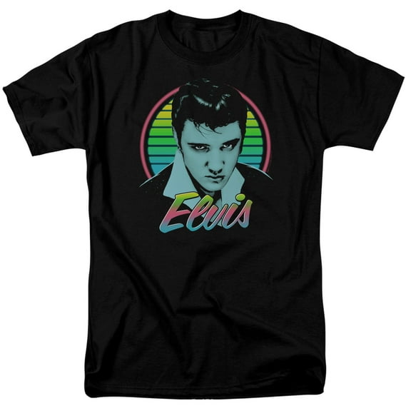 Elvis Presley - Neon King - Short Sleeve Shirt - Large
