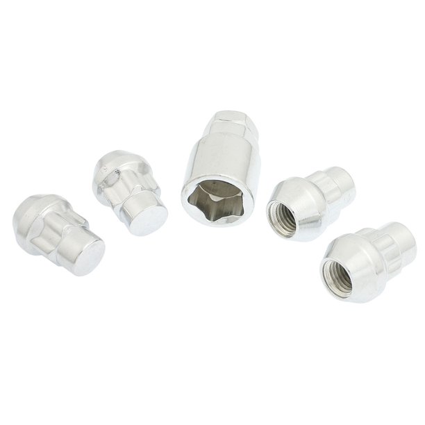 Unique Bargains M12 x 1.5 Car 5 Point End Wheel Tuner Lug Nuts 4 Pcs