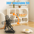thumbnail image 4 of 20-inch High Velocity Metal Floor Fan, 3-Speed Powerful Cooling 360° Adjustable Tilting Head, 2 Pcs - UL Listed, 4 of 7