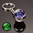 thumbnail image 4 of Luminous Twelve Constellation Keychain Pendant Time Stone Luminous Glass Ball Ornaments Metal Key Chain Wholesale, 4 of 14