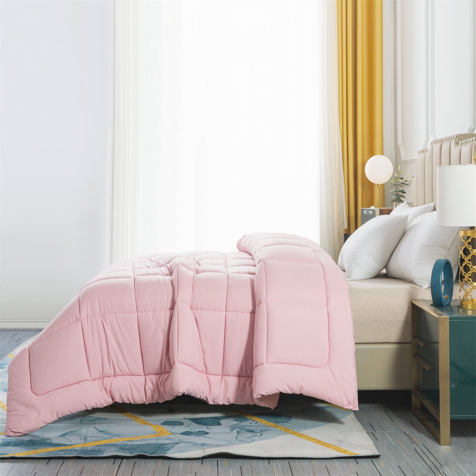 IGI King Comforter, Pink | All Season Hotel Down Alternative Duvet Insert, Adult, Unisex, 102x90in