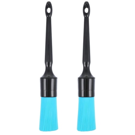 

2pcs Auto Detailing Brushes Scratch Free Cleaning Brushes Car Interior Cleaning Tool