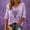 Pink, variant on Alzheimers Awareness Shirts For Women 3/4 Length Sleeve Purple Ribbon Alzheimer'S Awareness V Neck T Shirts Cozy Half-Sleeves Alzheimer Tee Tops