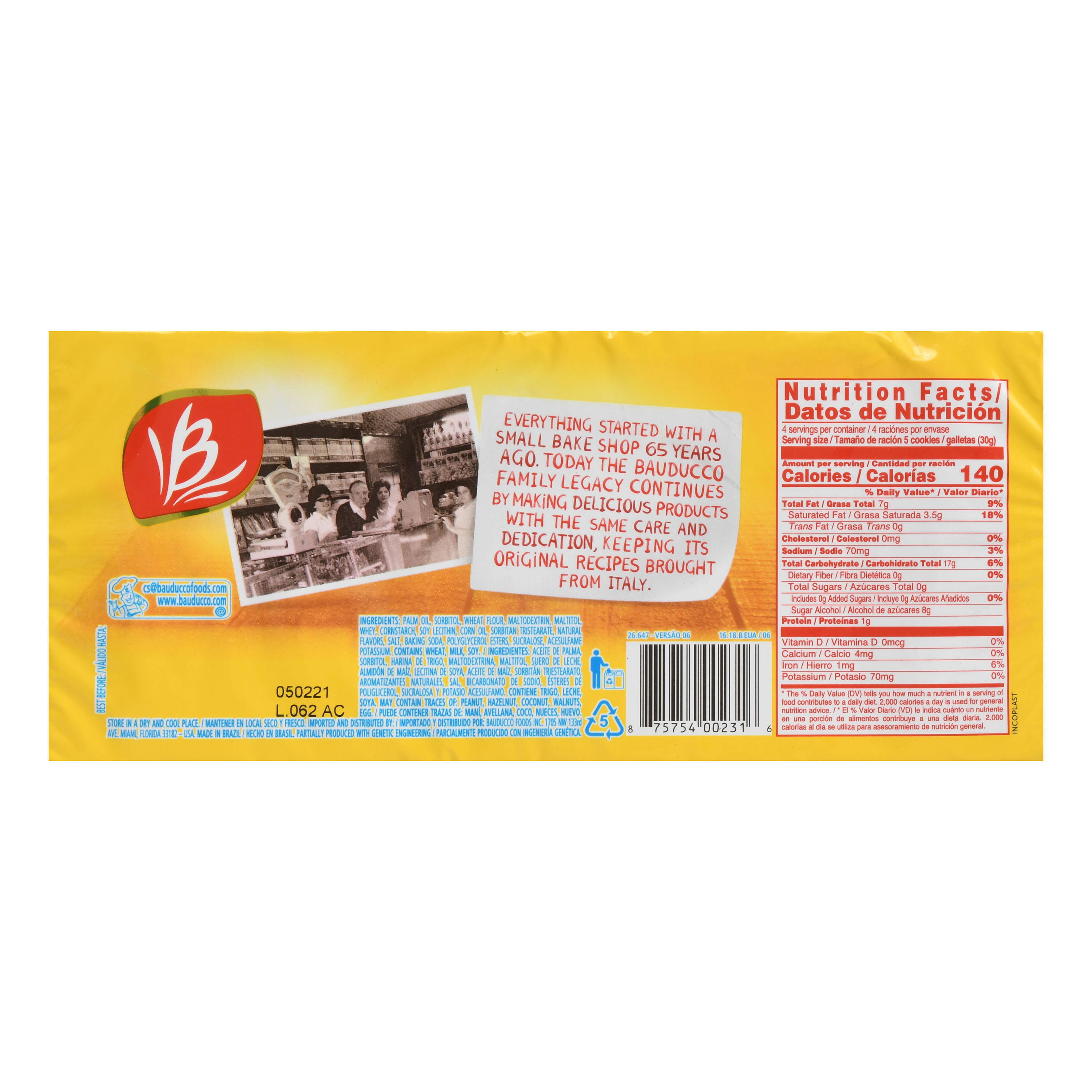 Bauducco Bauducco Wafer, 4.23 oz