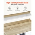 thumbnail image 4 of VEVOR Washer Dryer Countertop with 2-Tier Shelf, 54" x 27" Wooden Washer and Dryer Countertop with Anti-Slip Pads, Water-Resistant Laundry Topper Cover for Laundry Room Organization and Storage, Oak, 4 of 8