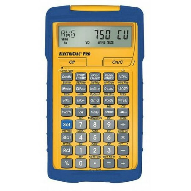 CALCULATED INDUSTRIES 5070 Electrical Calculator,81/4 x 6 In,LCD