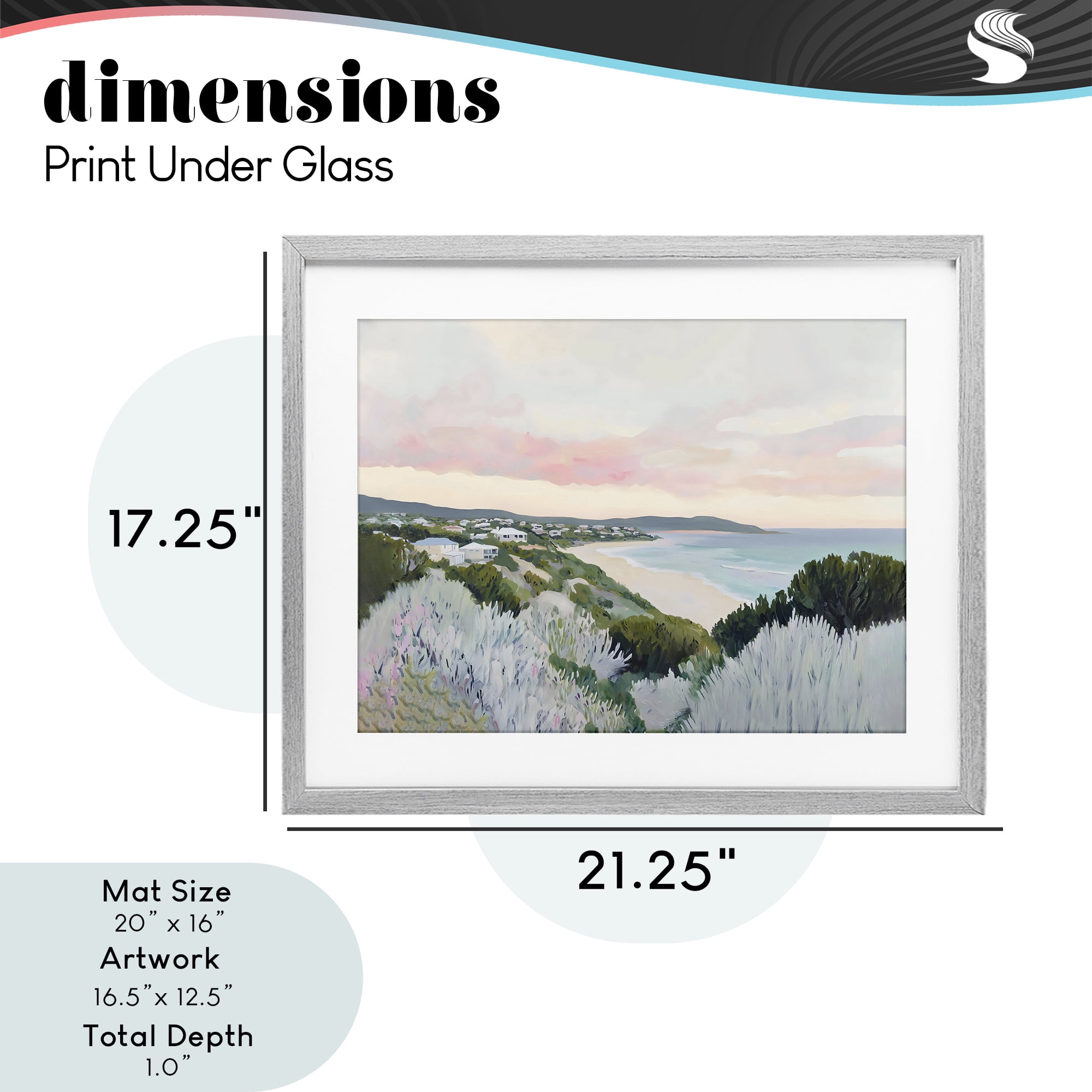 Stupell Industries Cape Cod Evening Light Gray Framed Print Under Glass, design by The Prints Vibe