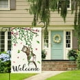 thumbnail image 2 of Rdsfhsp Welcome Spring Garden Flag 12x18 Double Sided, Linen Small Cat Flower Floral Garden Yard Flags for Seasonal Outside Outdoor House Decoration, 2 of 5