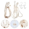 thumbnail image 4 of 1 set of Cotton Rope Plant Hanger Flower Pots Net Woven Flower Pots Basket, 4 of 8