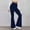 Navy, variant on 50% Off Clearance Lenago Women's Leggings Casual Slim High Elastic Waist Solid Color Sports Yoga Flare Workout Pants Gift for Women