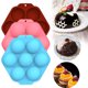 thumbnail image 5 of Inteprter Molde grande de media bola para pastel, molde de silicona para Chocolate, galleta, hielo, caramelo, hornear Herramientas y accesorios para hornear Azul, 5 of 6