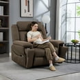 thumbnail image 4 of Extra-Wide Big Man Power Lift Recliner for Elderly Adults 28 Inch Wide Chair, HSUNNS Lay Flat Lift Chair with Heat Massage, Cup Holder & Wireless Phone Charger, USB Type C Charging, Big Tall 400 lbs, 4 of 8