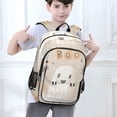 thumbnail image 6 of FORMRS Unisex School Backpack 17" Student Travel Bag with Laptop Compartment, Halloween Ghosts, 6 of 7