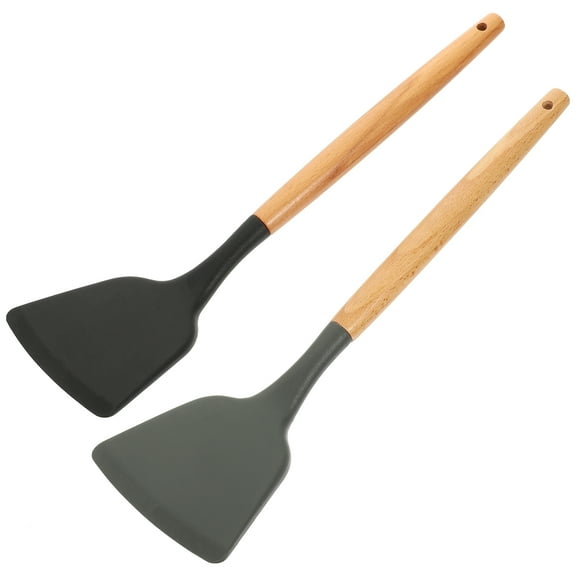 MERRYHAPY Silicone Wok Utensils 2Pcs 12.6X3.1X0.8In For Restaurant Use
