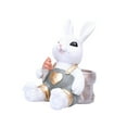 thumbnail image 4 of Figura de conejo de Pascua, adorno de escritorio, linda estatua de conejo de resina, regalo de Pascua para Blanco, 4 of 9
