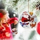thumbnail image 4 of Xihbxyly Adornos Navideños de Madera, Diseños de Cabezas de Animales de Doble Cara, Impresión Por Sublimación de Alta Temperatura, Decoración Navideña Versátil, Regalos para Árboles, Ventanas, Puerta, 4 of 7