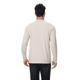 thumbnail image 4 of Men's Dry Fit Poly Long Sleeve Shirt, 100 Polyester Crewneck Moisture Wicking Tee, Dust, L, 4 of 6