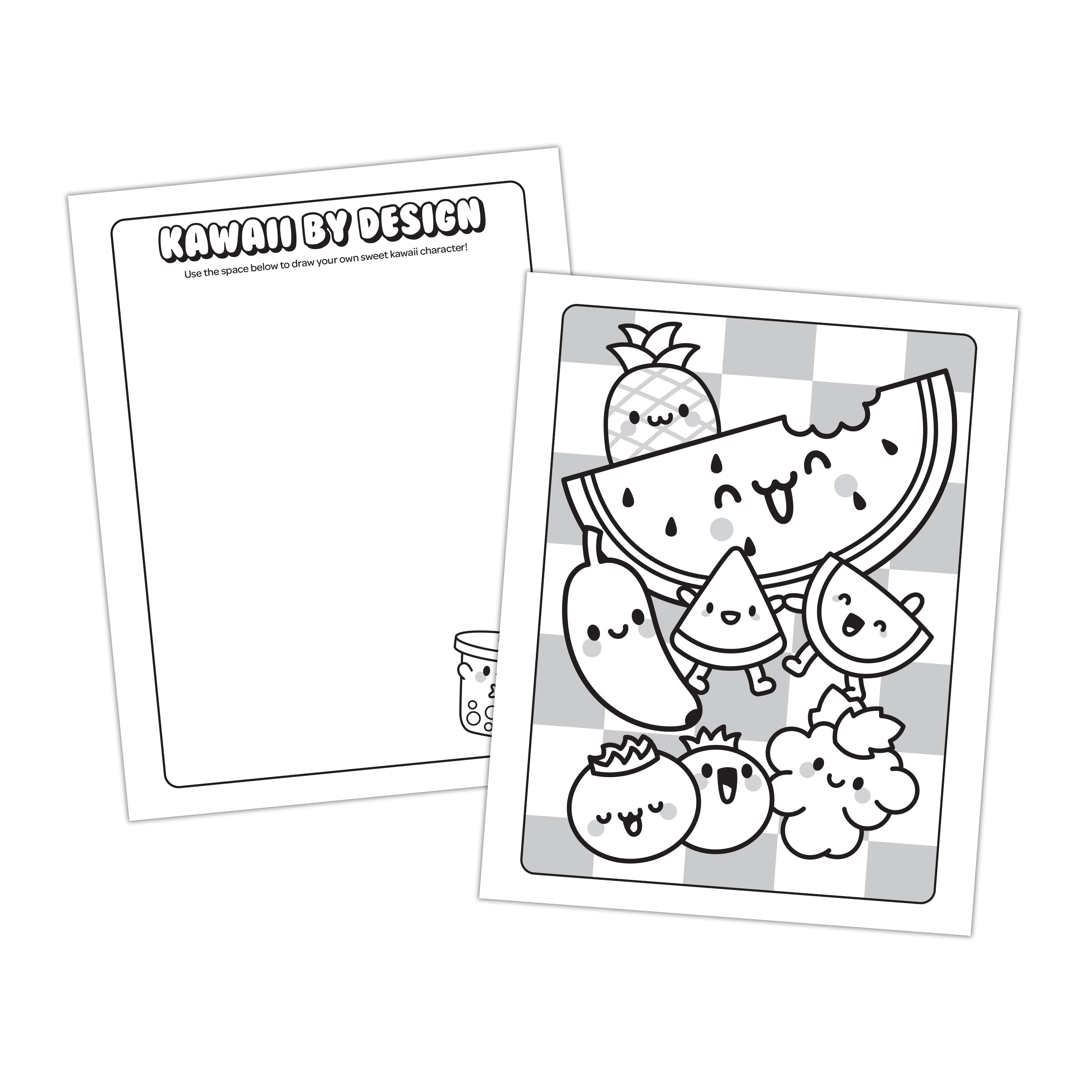 Bendon Sweet Treats Trendy Gift Set with a Coloring Book, Posters, Stickers, Crayons, & Punch-Out Characters
