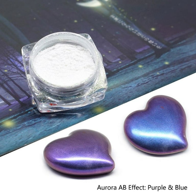 Mica Powder - 60g Mica Powder for Epoxy Resin - Pearl Pigment Powder Dye  for Resin/Eye Shadow/Soap Making/Nails/Bath Bombs etc. (White)
