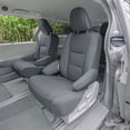 thumbnail image 4 of For 2011-2020 Toyota Sienna 7 Passenger FH Group Custom Fit Faux Leather Car Seat Covers - Full Set Solid Gray, 4 of 5