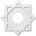 thumbnail image 1 of Ekena Millwork CMP22AL-07000 22 in. OD x 7 in. ID Square Axel Architectural Grade PVC Contemporary Ceiling Medallion, 1 of 1