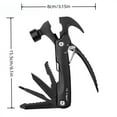 thumbnail image 3 of HANVVEIDA 14-in-1 Multitool Hammer, Safety Lock, Screwdriver Bits Set And Nylon Sheath, Multi Tool For Outdoor, Camping, Ideal Gifts For Father, Husband, Boyfriend, 3 of 5
