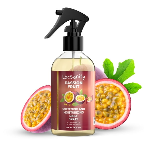 Locsanity Passion Fruit Softening and Moisturizing Daily Spray for Locs, Dreadlocks, Sisterlock, Microlock, Locs, Oil-Free Hair Scalp Moisturizer