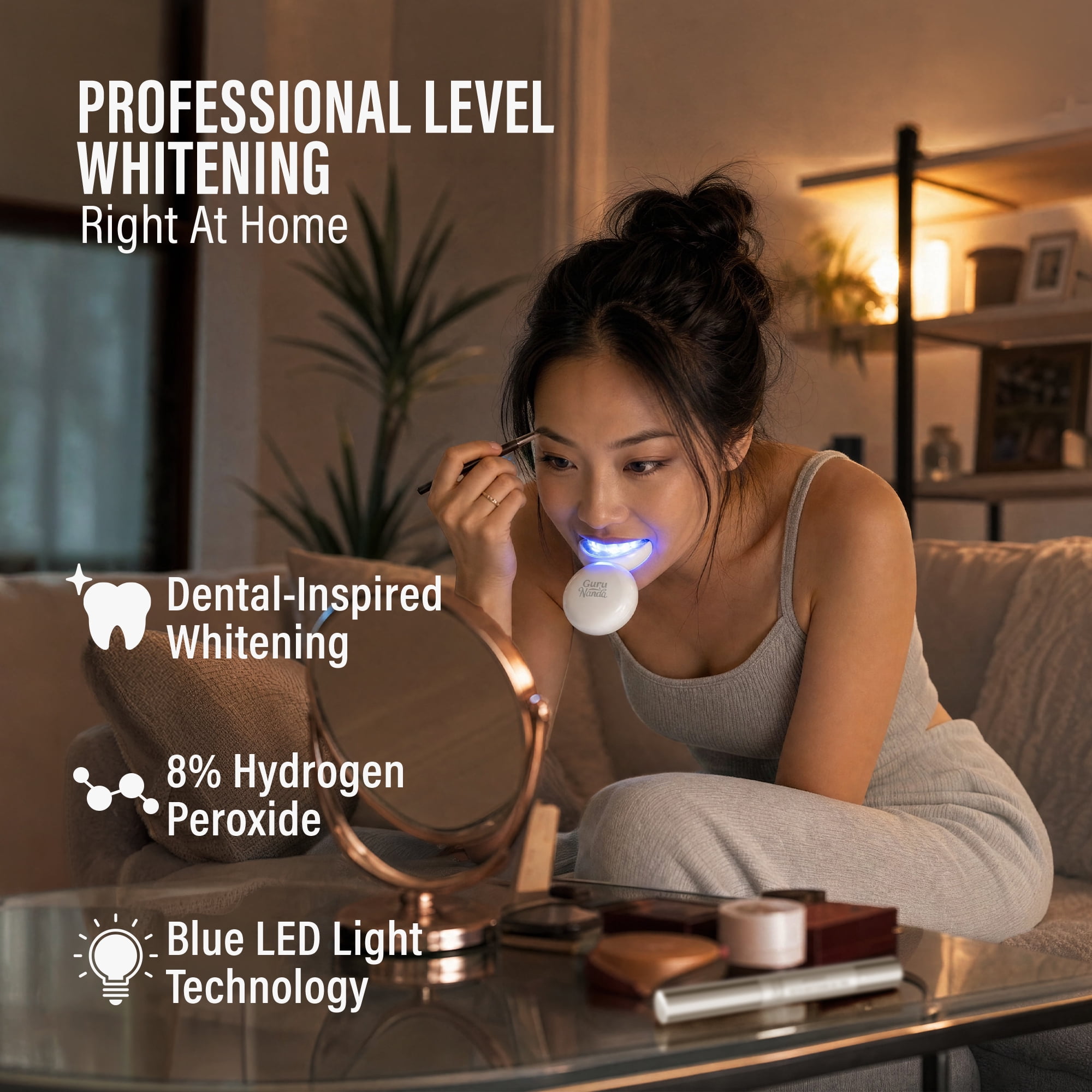 GuruNanda Professional Teeth Whitening Wireless Kit