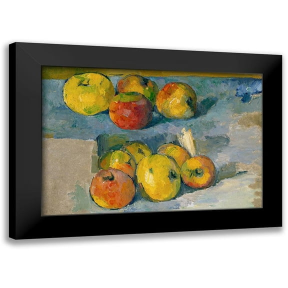 Cezanne, Paul 14x11 Black Modern Framed Museum Art Print Titled - Apples