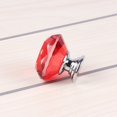 thumbnail image 2 of Poignée de Porte d'Armoire en Cristal Rouge Diamant 30mm, 2 of 5