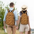 thumbnail image 4 of Disketp Dachshund Dog Puppy Mochila de Lona Estampada, Mochila Escolar de Viaje Ligera para Estudiantes y Portátil-Small, 4 of 5
