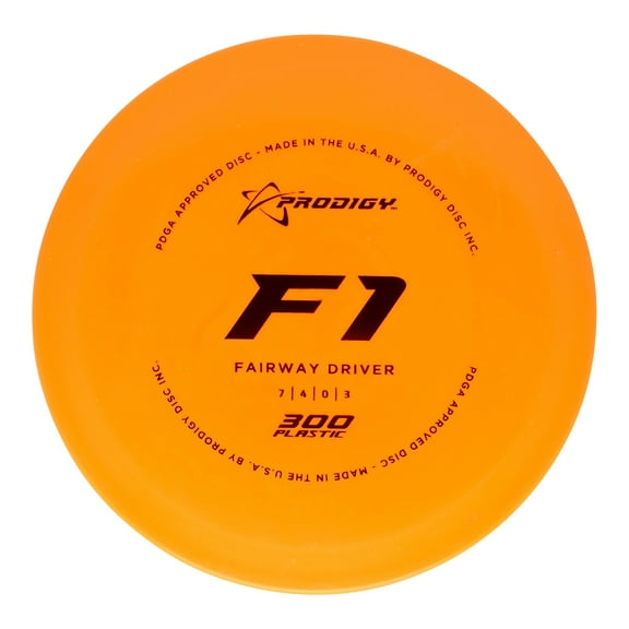 Prodigy Disc 300 F1 | Overstable Disc Golf Fairway Driver | Great Grip in All Conditions | Excellent Choice for Thumber and Tomahawk Shots | Colors May Vary (170-176g)