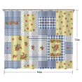 thumbnail image 5 of Pioneer Flower Floral Print Pattern Shower Curtain 84"x72" ,Bathroom Decorative Shower Curtains Set with 12 Hooks,Modern Waterproof Washable Shower Curtain, 5 of 6