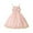 Pink, variant on Girls Spring Dress Summer Solid Color Fashion Cute Crew Neck Clothes