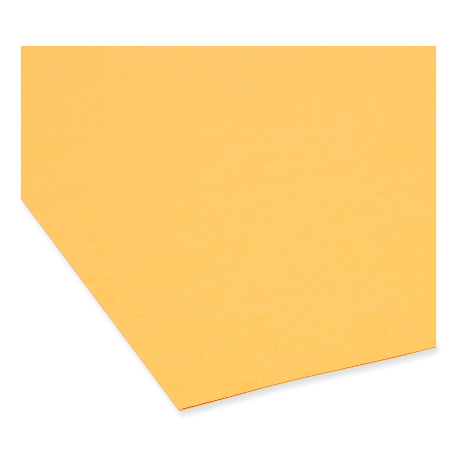 Smead 12234 File Folders, 1/3 Cut, Reinforced Top Tab, Letter, Goldenrod, 100/Box