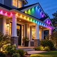 thumbnail image 4 of Permanent Outdoor Lights for House, 66 Ft Outdoor Christmas Eave Lights, Multi Color RGBIC, APP & Remote Operated, IP67 Waterproof for Roof Patio Home Decor Fans, 4 of 4