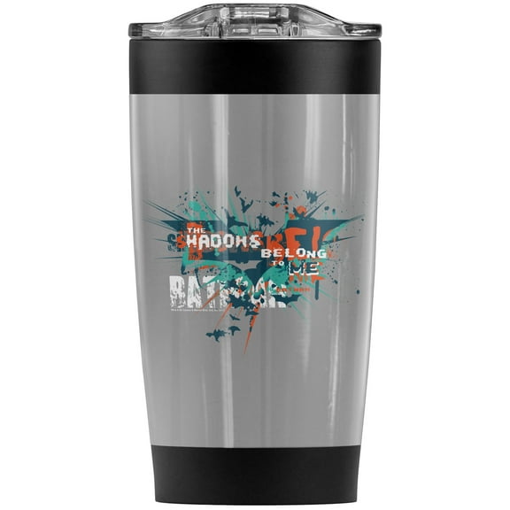 Batman Dark Knight Rises/Belong To Me Stainless Steel Tumbler 20 oz Coffee Travel Mug/Cup, Vacuum Insulated & Double Wall with Leakproof Sliding Lid | Great for Hot Drinks and Cold Beverages