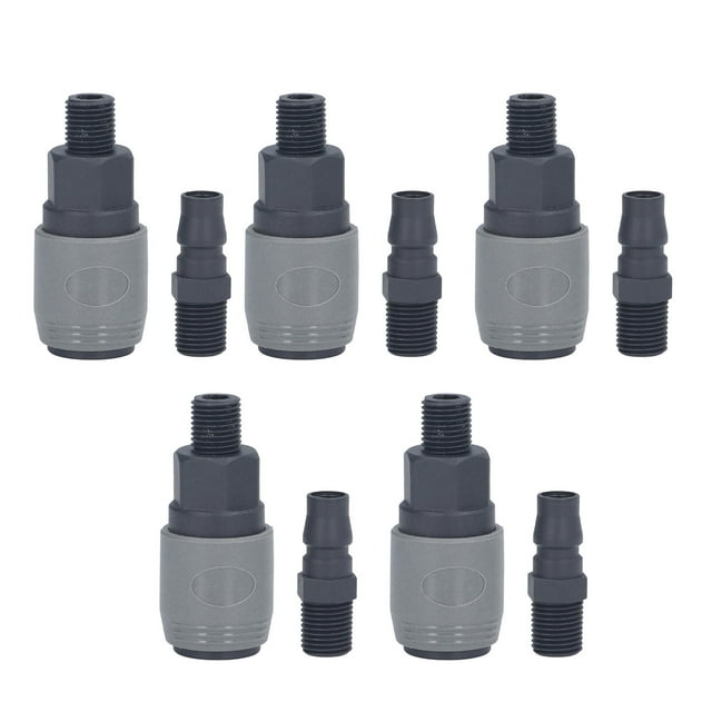 Conector rápido autoblocante, juego de 5 conectores rápidos autoblocantes, conector tipo C compacto y ligero