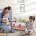 thumbnail image 2 of Qaba Toy Box with Lid, Toy Chest Storage Organizer for Bedroom, Green, 2 of 9
