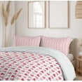 thumbnail image 6 of Ambesonne Hearts Duvet Cover Sets, Valentines Romance , 2-Queen, Blush Pastel Pink, 6 of 7