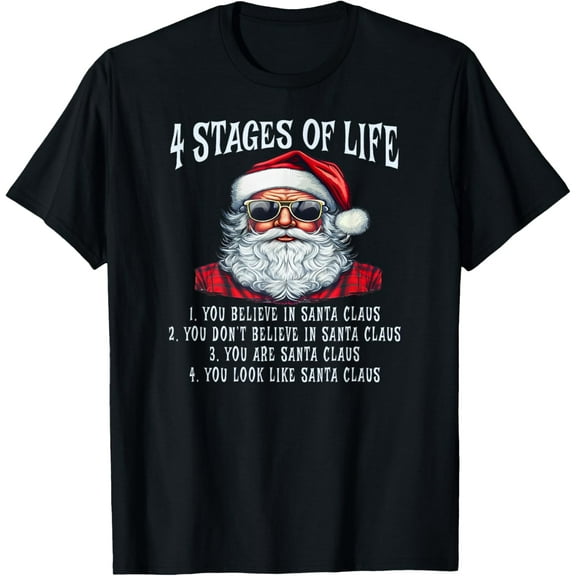4 STAGES OF LIFE | Funny Christmas T-Shirt