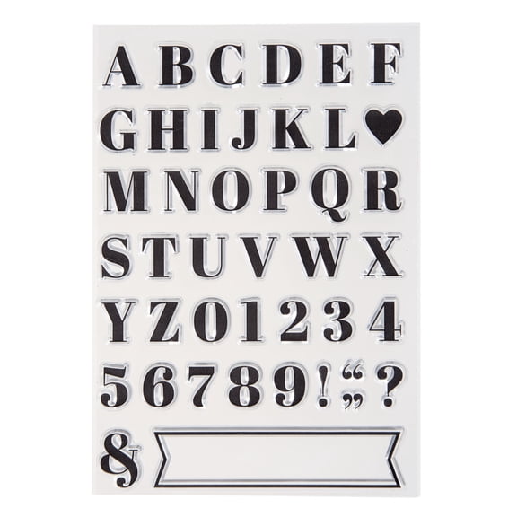 Silicon Alphabet Craft for Cards & Crafts 4.5" x 6.375"