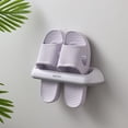 thumbnail image 1 of Colgador de almacenamiento de zapatos de baño, organizador de zapatos colgante montado en la pared, almacenamiento de calzado de plástico, estante para zapatillas, organizador de toallas, 1 of 4