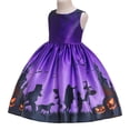 thumbnail image 2 of HAWEE Robe de Cosplay d'Halloween pour Filles Costume de Vampire Chauve-Souris Citrouille Costume de Jeu de Rôle, 2 of 5