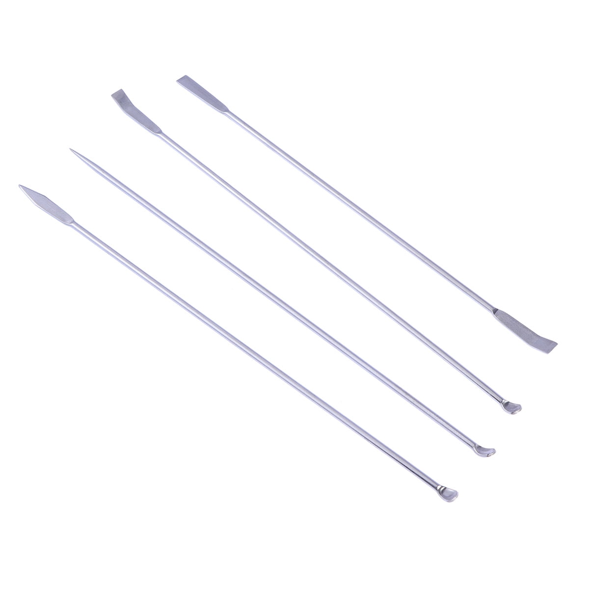 4 in 1 Stainless Steel Micro Laboratory Spoons Reagent Sampling Spoon